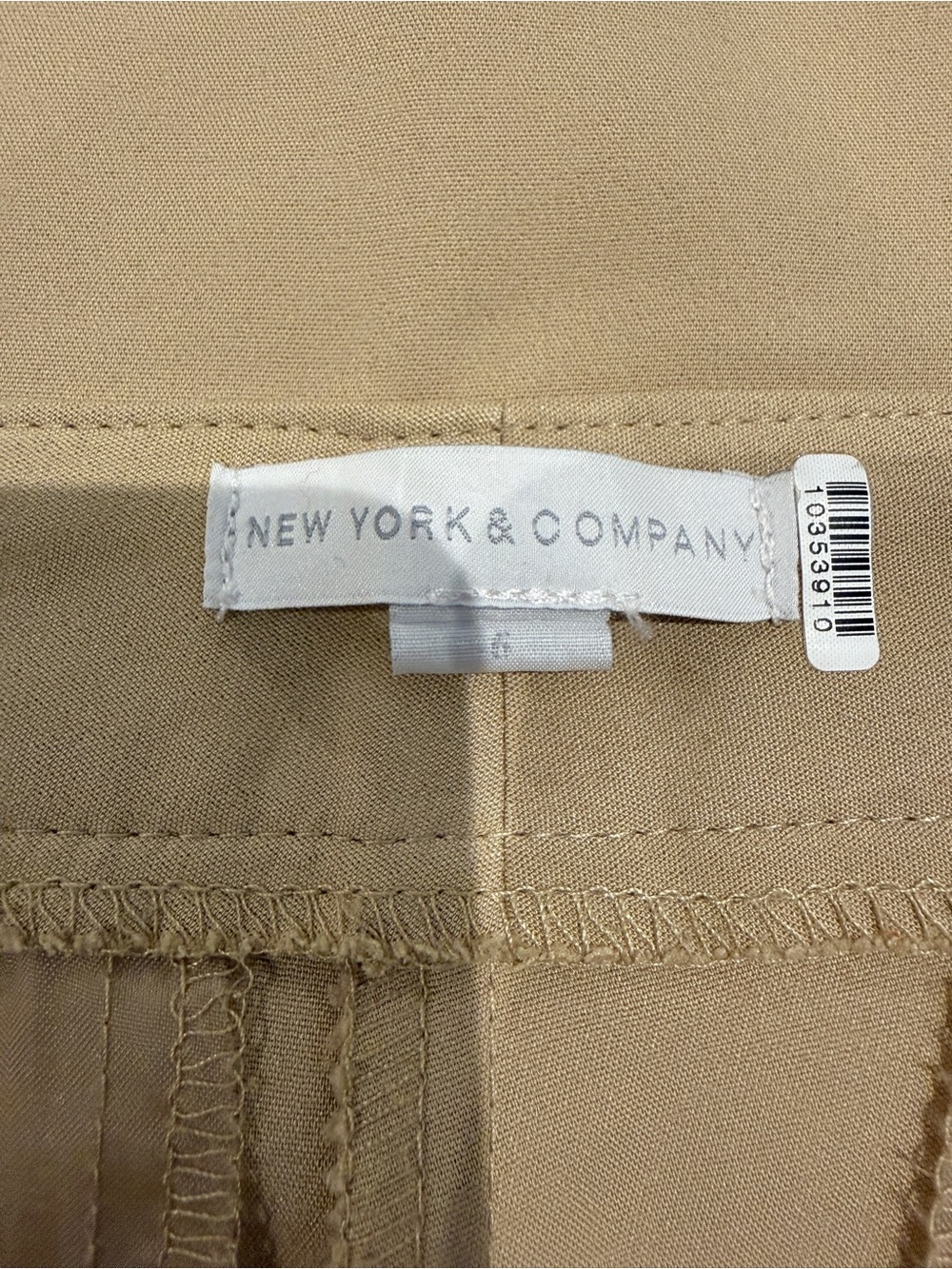 New York & Company High-Waisted Tailored Trousers in Tan - Picture 10 of 11